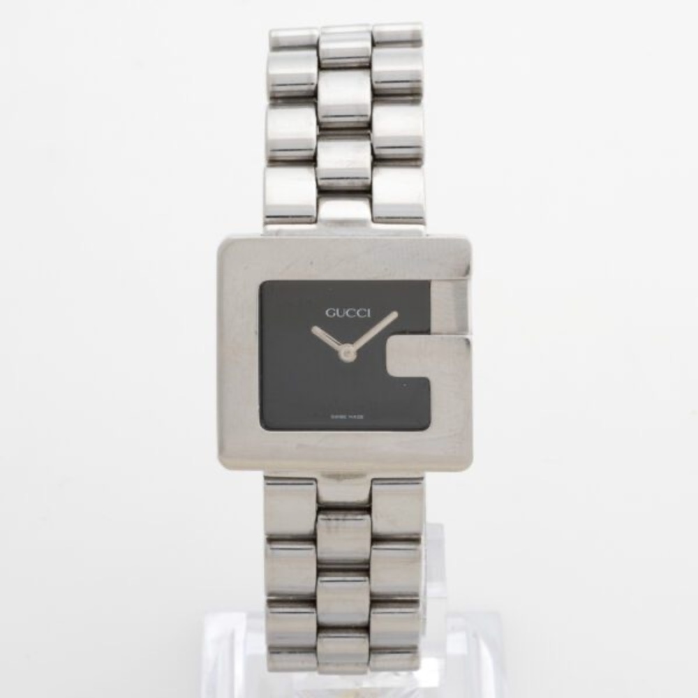 GUCCI classic G bracelet watch with black dial